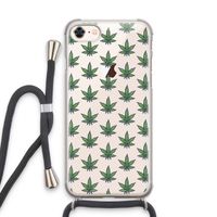 Weed: iPhone 7 Transparant Hoesje met koord