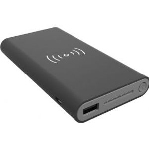 RealPower PB-8000 powerbank 8000 mAh Draadloos opladen Zwart