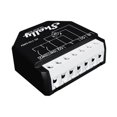 Shelly Qubino Wave Shutter power relay Zwart Shelly Qubino Wave Shutter power relay Zwart