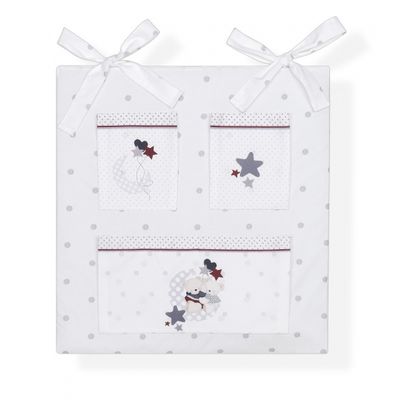 Interbaby organizer Stippen junior 61 x 58 cm katoen Interbaby organizer Stippen junior 61 x 58 cm katoen