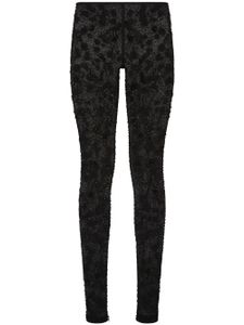 Dolce & Gabbana legging en tulle à broderies KIM DOLCE&GABBANA - Noir