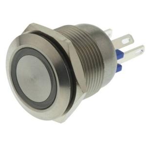 Bulgin MPI002/28/BL MPI002/28/BL Vandalismebestendige druktoets 24 V/DC 0.05 A 1x uit/(aan) Moment Blauw (Ø x l) 22 mm x 32.7 mm IP66 1 stuk(s)