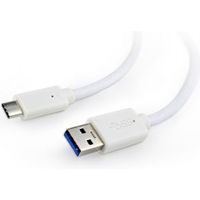 Gembird CCP-USB3-AMCM-1M-W USB-kabel USB 3.2 Gen 1 (3.1 Gen 1) USB A USB C Wit - thumbnail