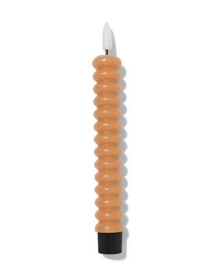 HEMA Led Huishoudkaars ⌀2.3x20cm Ribbel Naturel (naturel)