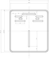 DAYTONA kentekenplaatversteviging numbered 18x20cm alu sw