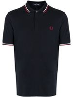 Fred Perry polo en coton à bordures contrastées - Bleu - thumbnail