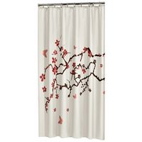 Sealskin Blossom Douchegordijn 180x200 cm Polyester Rood