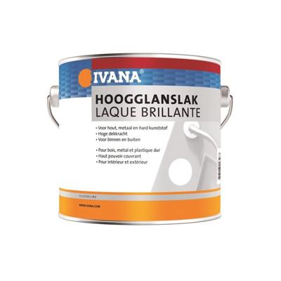 Ivana hoogglanslak RAL9010 wit - 0,75 l - hout/metaal/kunststof
