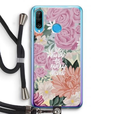 Kindness matters: Huawei P30 Lite Transparant Hoesje met koord