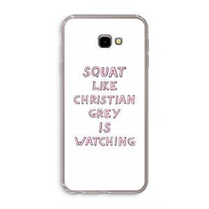 Christian Grey: Samsung Galaxy J4 Plus Transparant Hoesje