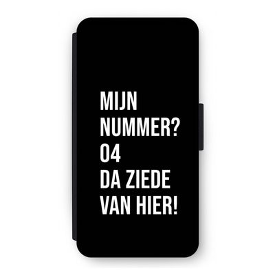 Da ziede van hier - Zwart: iPhone 12 Pro Flip Hoesje