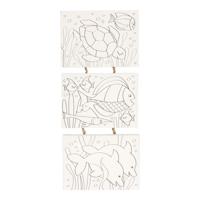 Canvas Schilderset Onderwaterwereld, set van 3 stuks Canvas Schilderset Onderwaterwereld, set van 3 stuks