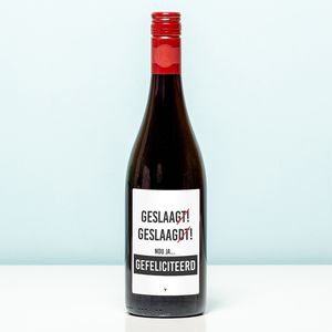 Wijnfles Geslaagdt - Rood (Merlot)