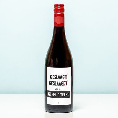 Wijnfles Geslaagdt - Rood (Merlot)