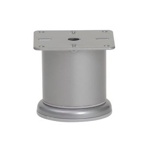 Stalen meubelpoot grijs rond ø 6 cm en hoogte 6,8 cm