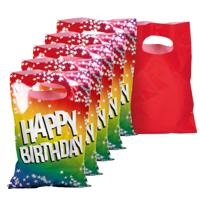 Boland Feestzakjes Happy Birthday - 6x - 23 x 15 cm - uitdeelzakjes