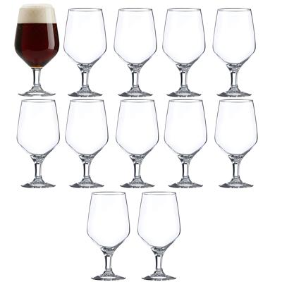 Vicrila Speciaalbier glas - 12x - Abadia - gehard glas - 42 cl - bierglazen/cocktail glas
