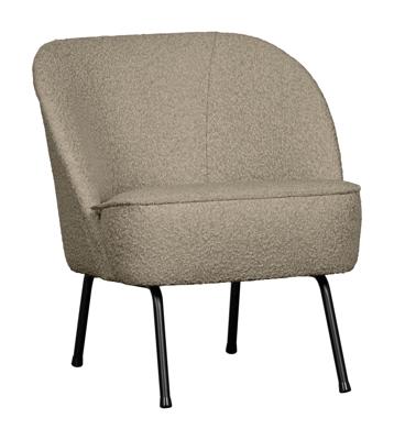 WOOOD Fauteuil 'Vogue' Bouclé, kleur Beige