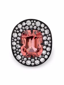 Pragnell bague en platine Snowstorm ornée de diamants et de tourmaline - Argent