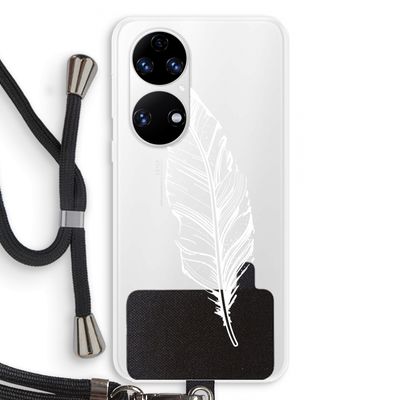 Pluim: Huawei P50 Transparant Hoesje met koord