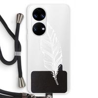 Pluim: Huawei P50 Transparant Hoesje met koord Pluim: Huawei P50 Transparant Hoesje met koord