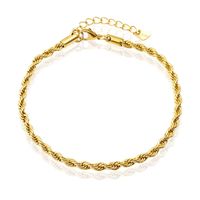 LGT JWLS Enkelband Rope Goudkleurig - 4mm