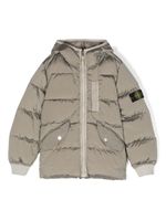 Stone Island Junior doudoune à patch logo - Tons neutres - thumbnail