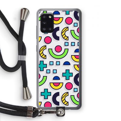 8-bit N°6: Samsung Galaxy A31 Transparant Hoesje met koord