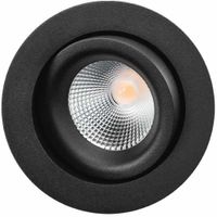 LED inbouwspot 7W 3000K 490 lumen mat zwart draai en kantelbaar SG Junistar LUX 902507