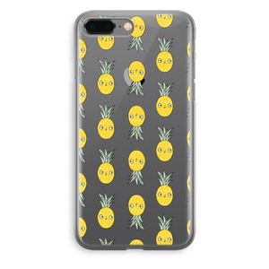 Ananas: iPhone 8 Plus Transparant Hoesje