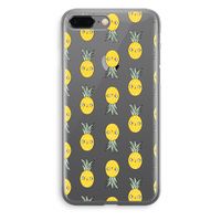 Ananas: iPhone 8 Plus Transparant Hoesje