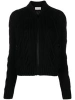 Moncler cardigan matelassé en maille - Noir