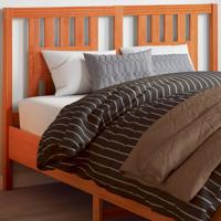 Hoofdbord 140 cm massief grenenhout wasbruin