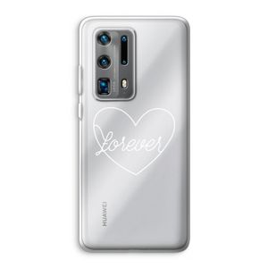 Forever heart pastel: Huawei P40 Pro Plus Transparant Hoesje
