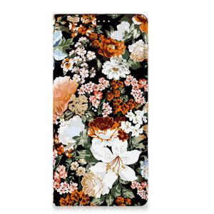 Smart Cover voor OPPO Reno8 T 5G Dark Flowers