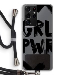 Girl Power #2: Samsung Galaxy S21 Ultra Transparant Hoesje met koord