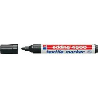 Viltstift edding 4500 textiel rond zwart 2-3mm