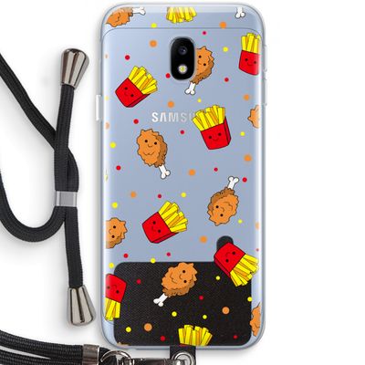 Chicken 'n Fries: Samsung Galaxy J3 (2017) Transparant Hoesje met koord