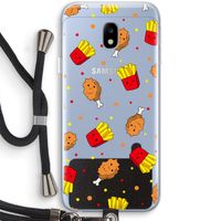 Chicken 'n Fries: Samsung Galaxy J3 (2017) Transparant Hoesje met koord