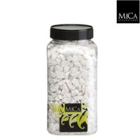 Marbles wit fles 1 kilogram - Mica Decorations