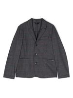 Emporio Armani Kids blazer à simple boutonnage - Gris