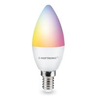Smart E14 lamp - E14 Kaarslamp - 5,5 Watt 470 lumen - RGBWW - Wifi & Bluetooth - Bestuurbaar via app - Google Home, Amazon Alexa en Siri - Smart lamp