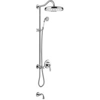 Regendouche set Tres Clasic | Inbouw | Mengkraan | 3-weg | Vintage | Chroom