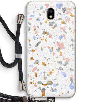 Terrazzo N°8: Samsung Galaxy J7 (2017) Transparant Hoesje met koord