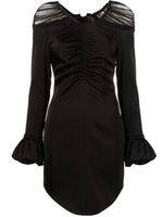 V:PM ATELIER robe courte Tilly à effet de transparence - Noir