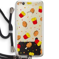 Chicken 'n Fries: Huawei Ascend P10 Lite Transparant Hoesje met koord