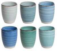 Cookinglife Bekers Delice Blauw 350 ml - 6 stuks