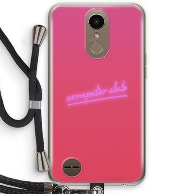 Vice Glow: LG K10 (2017) Transparant Hoesje met koord