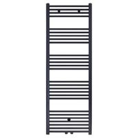 Designradiator Nile Gobi 160x60 cm Geborsteld Mat Zwart midden-onderaansluiting Boss & Wessing