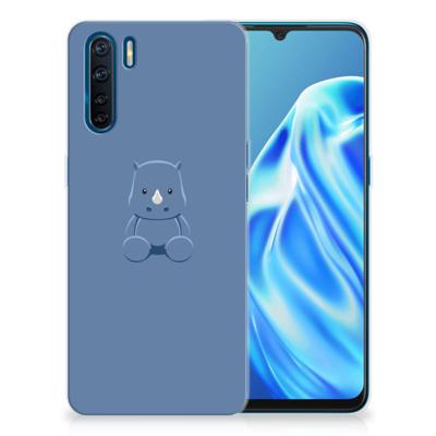 OPPO A91 Telefoonhoesje met Naam Baby Rhino OPPO A91 Telefoonhoesje met Naam Baby Rhino